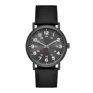 Women's Gunmetal Watch with Black Dial